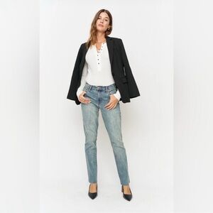 Oliver Logan Crosby Relaxed Taper Jeans Blue Size 27P